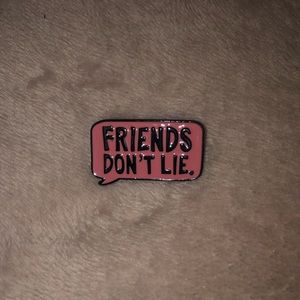 Stranger Things Friends Dont Lie Pin